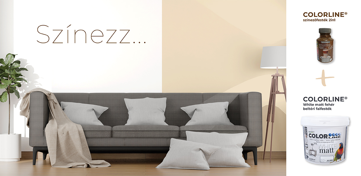 COLORLINE Színező festék és falfesték 2v1 COLORLINE Színező festék és falfesték 2v1
