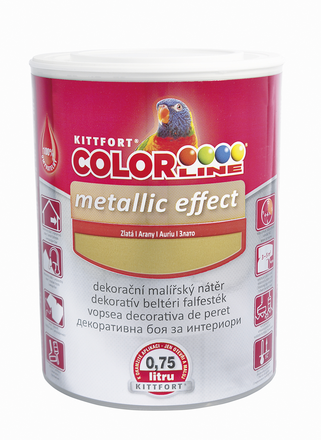 COLORLINE Metallic effect omyvatelný nátěr s kovovým efektem