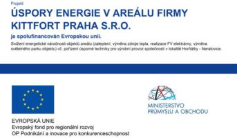 Projekt úspory energie v areálu firmy Kittfort Praha s.r.o.