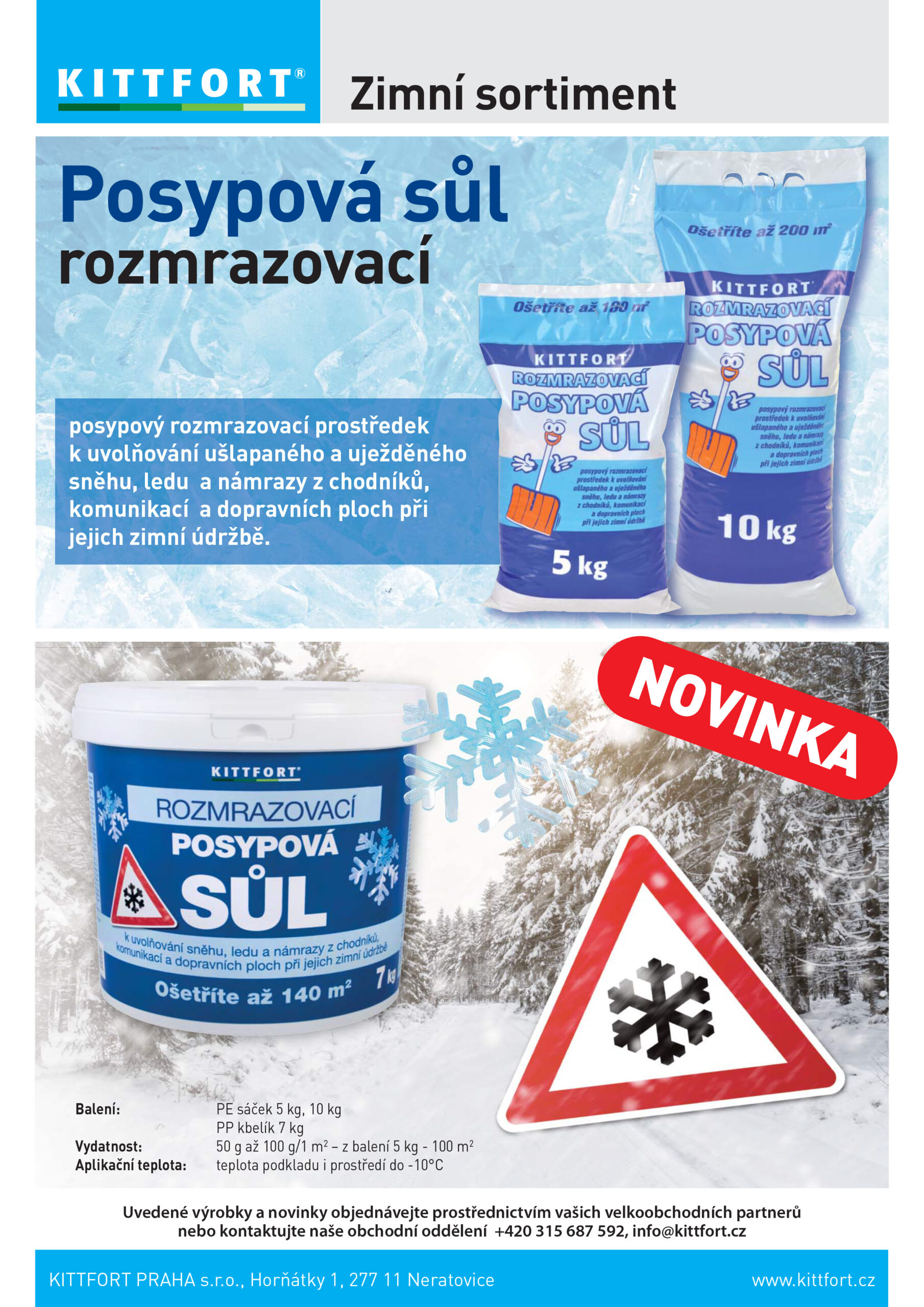 Posypová sůl rozmrazovací