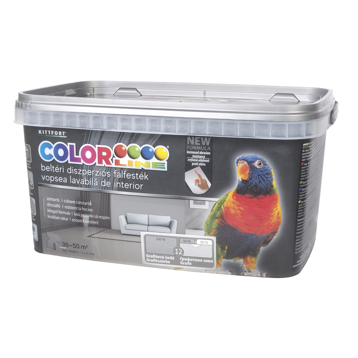 CL barevny nater 4kg 12 grafitova seda