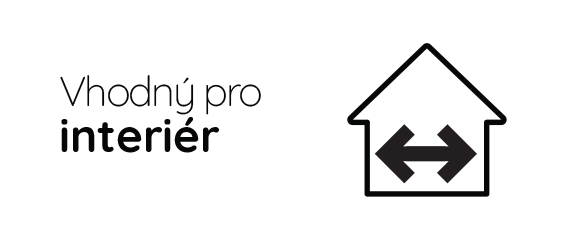 Vhodný pro interiér