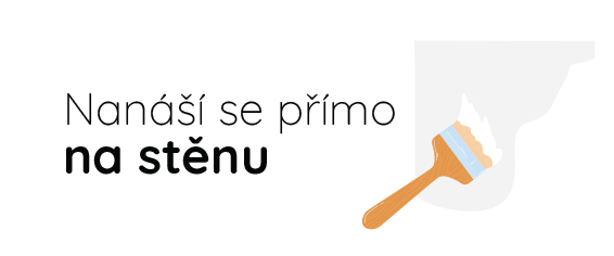 Nanáší se přímo na stěnu