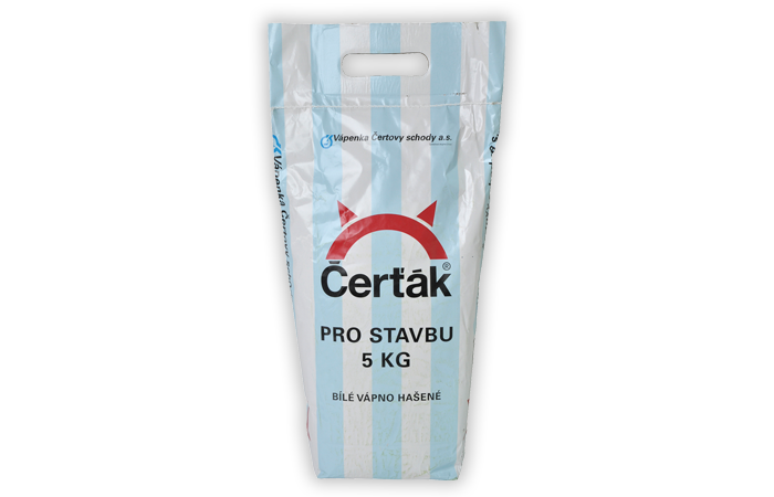 Vápno Čerťák pro stavbu