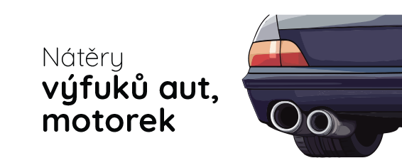 Nátěry výfuků aut, motorek