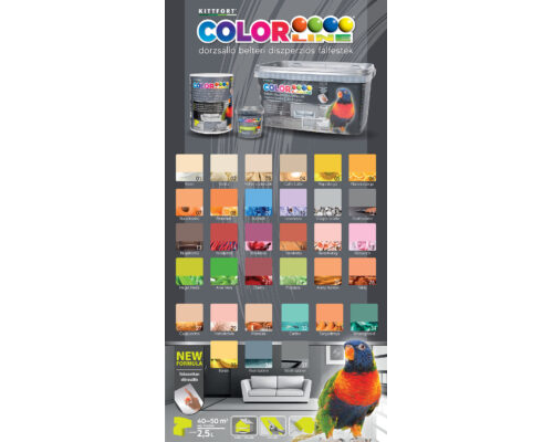 Colorline színes beltéri egyrétegű falfesték