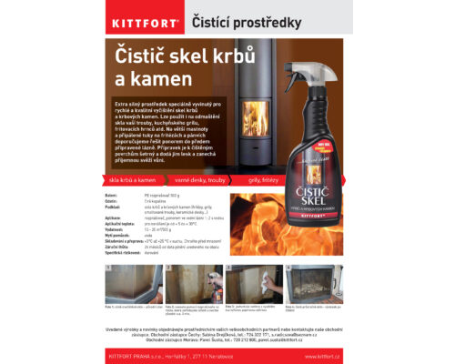 Čistič skel krbů