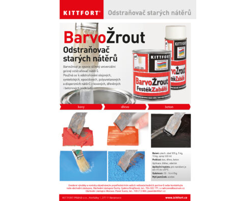 BarvoŽrout – odstraňovač starých nátěrů