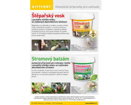 Štěpařský vosk a Stromový balzám