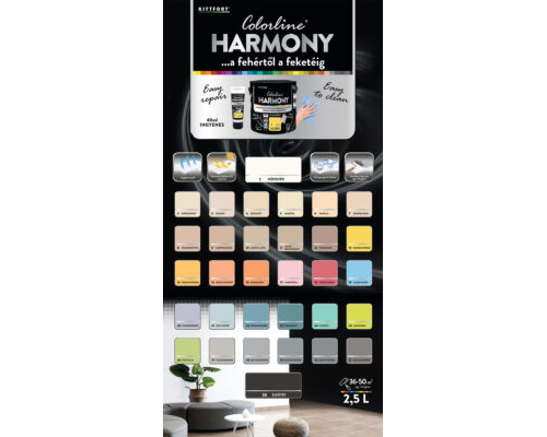 Colorline Harmony színes mosható falfesték