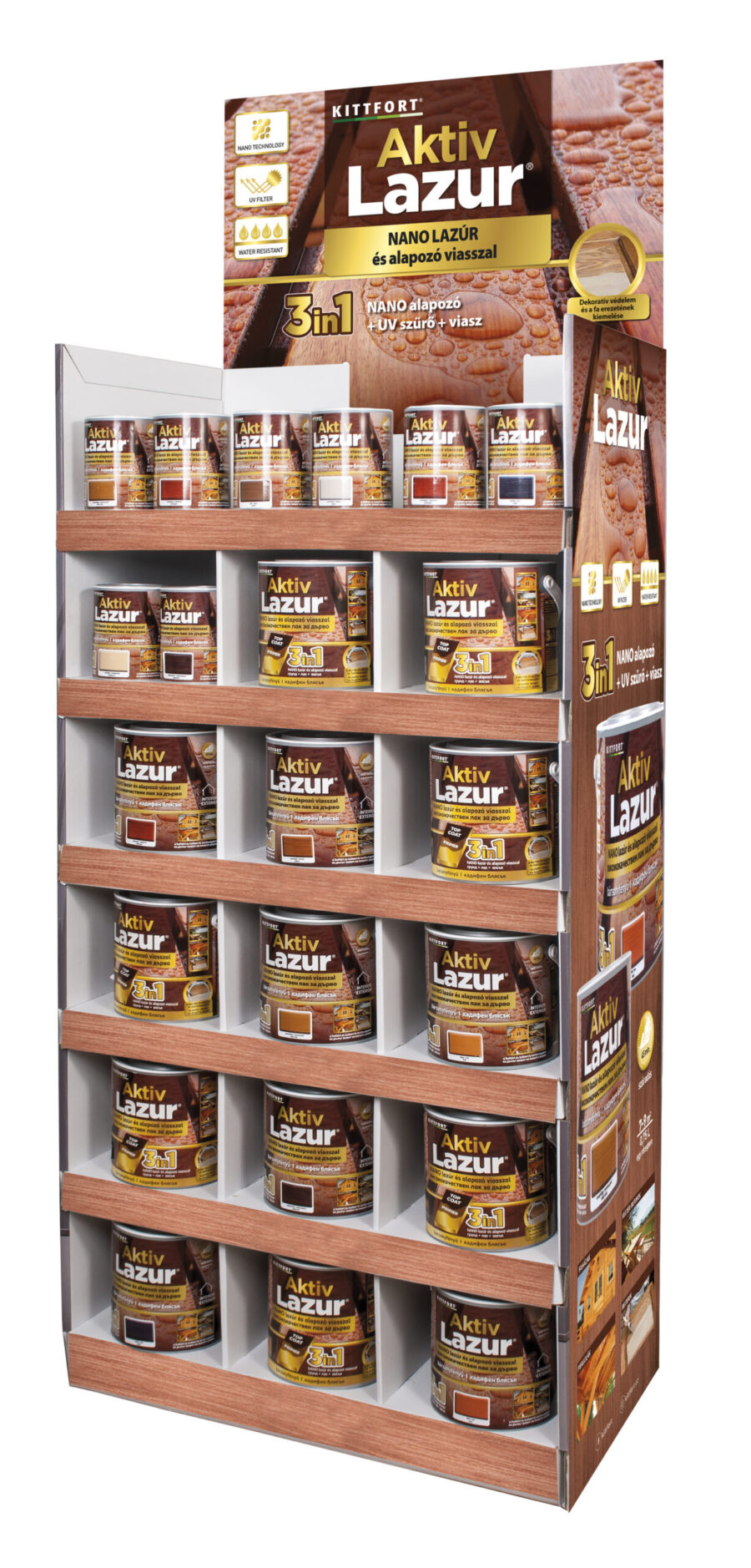 Aktivlazur vastaglazúr állvány