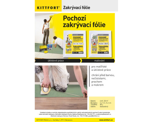 Pochozí zakrývací fólie
