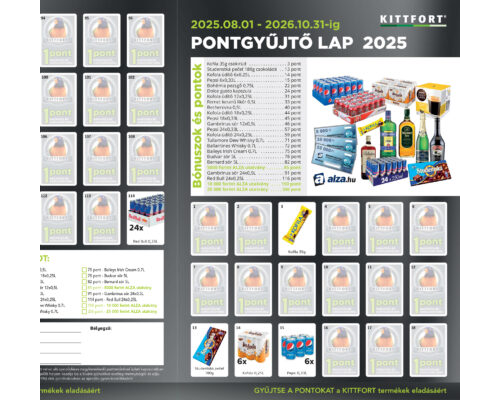 Pontgyűjtő akció ragasztós melléklet 2025