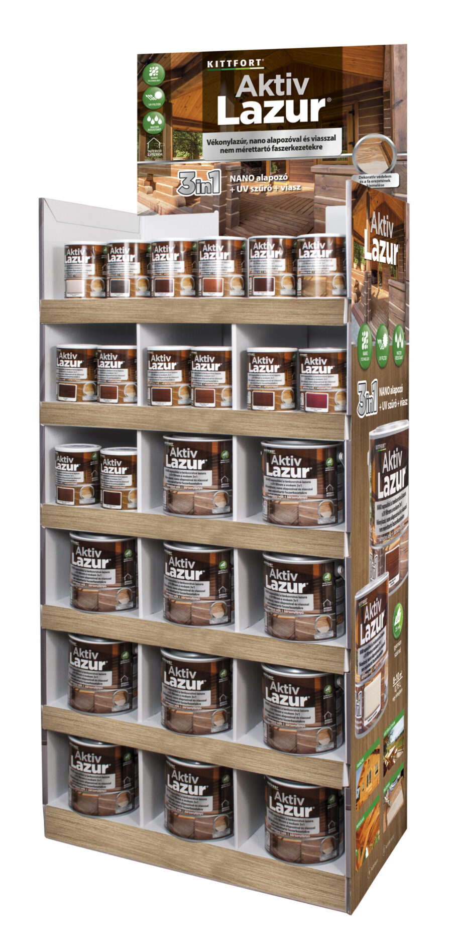 Aktivlazur vékonylazur állvány