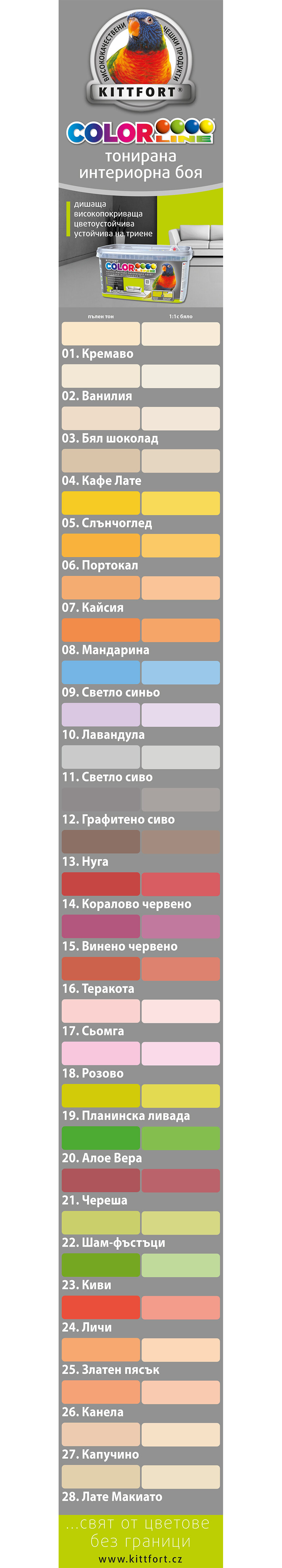 COLORLINE® за боядисване на стени