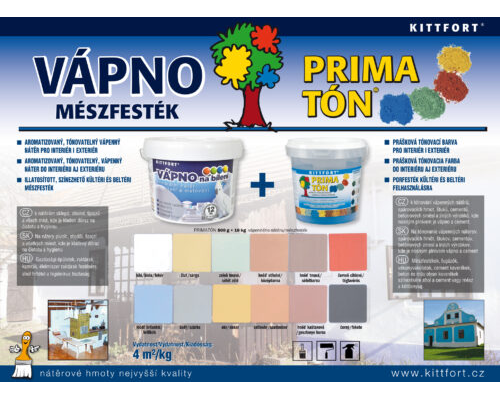 Primatón – porfesték + Mészfesték kül-, és beltéri